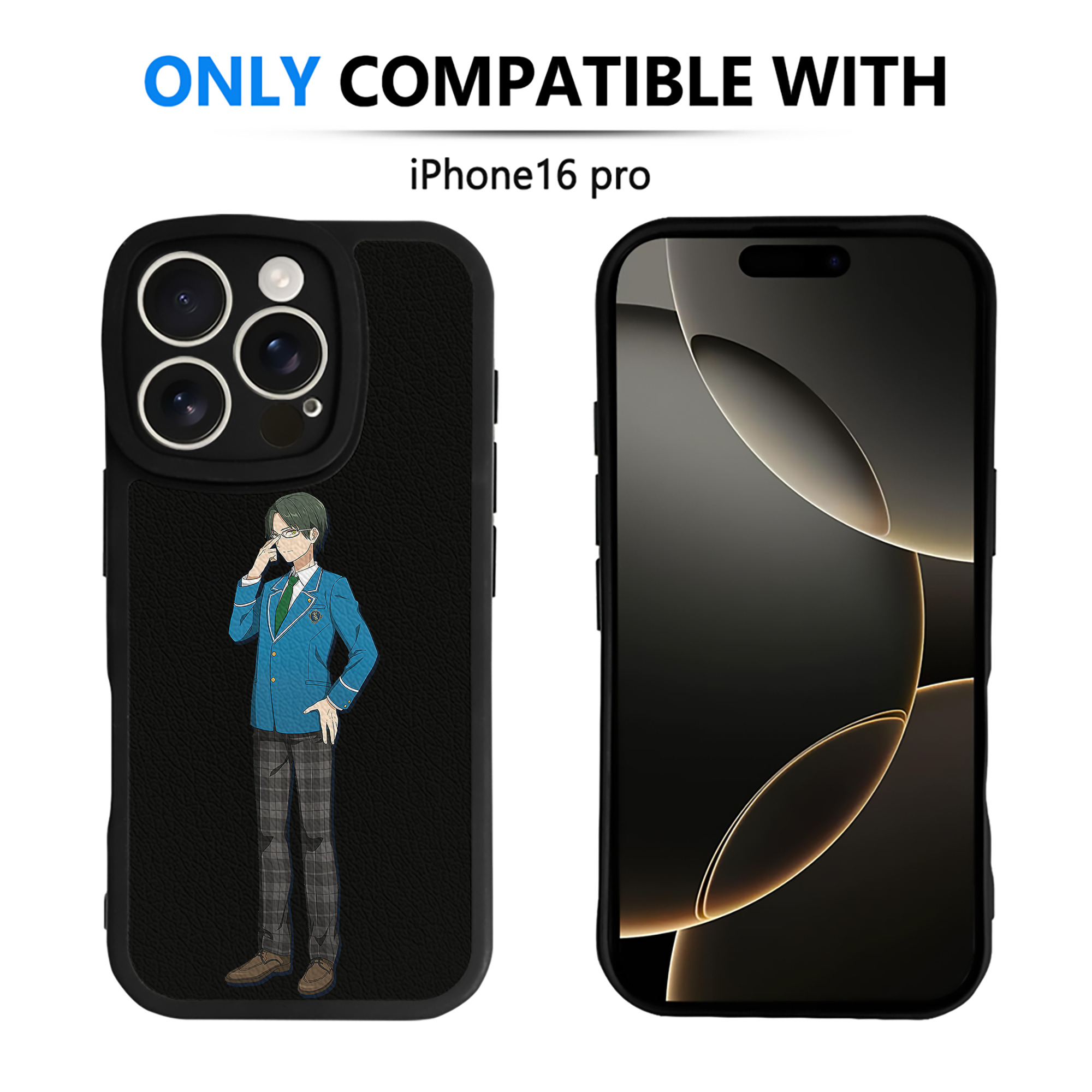 （画像用） あんさんぶるスターズ! Ensemble Stars 【iPhone 16シリーズ対応】シリコンスマホケース（レザー調） 材質：シリコン